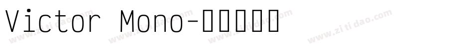 Victor Mono字体转换